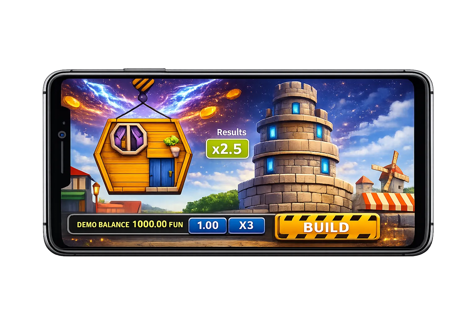 Demo Mode in the Tower Rush App